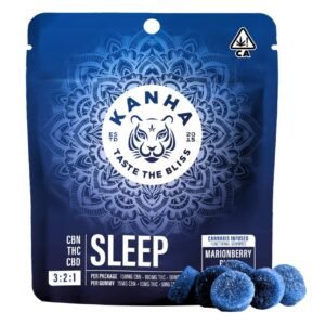 Kanha- Sleep- Marionberry Plum Gummies- 3:2:1 (CBN/THC/CBD)