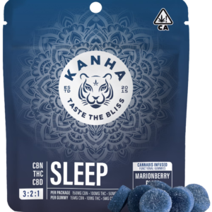 Kanha- Sleep- Marionberry Plum Gummies- 3:2:1 (CBN/THC/CBD)